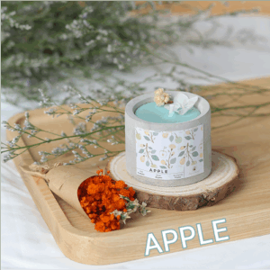 Nến thơm handmade cốc xi măng Apple 6 apple 2