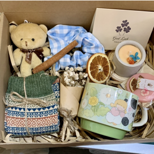 Set quà Ly sứ Hạnh phúc Xanh Mix