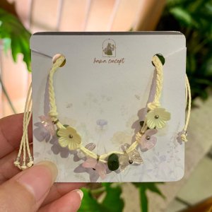 Vòng Tay Handmade Đá năng lượng - Hoa 03