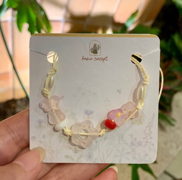 Vòng Tay Handmade Charm Gốm 03