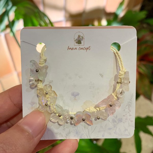 Vòng Tay Handmade Đá năng lượng - Hoa 04
