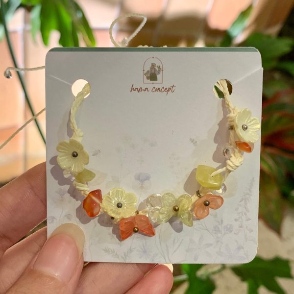 Vòng Tay Handmade Đá năng lượng - Hoa 07