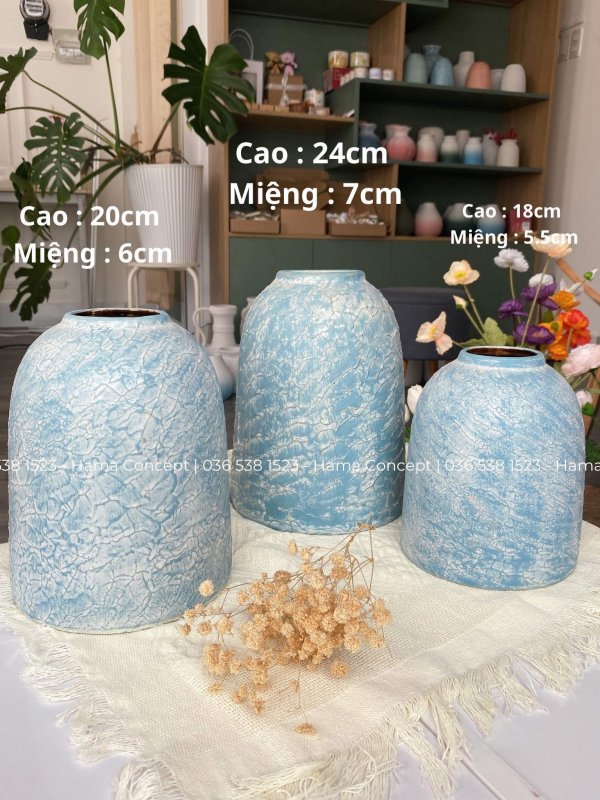 Bình gốm Chuông 18cm