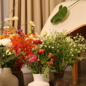 Alternative view of Bình gốm Đầm vuông 19cm