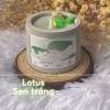 Nến thơm handmade cốc xi măng - White Lotus