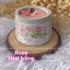 Nến thơm handmade cốc xi măng - Rose