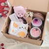 Set quà Ly mèo trắng và nến thơm