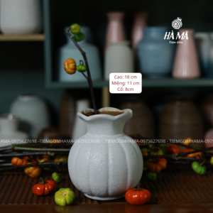 Bình gốm quả Lựu sôi